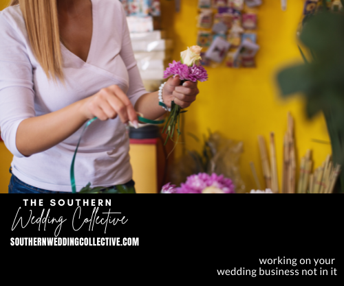 Working On Your Wedding Business Not In It